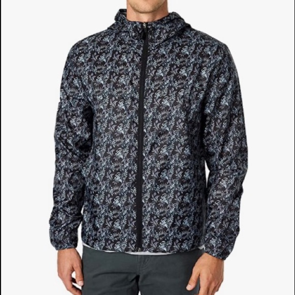 Sunrise Kingdom Men’s Windbreaker Black Print